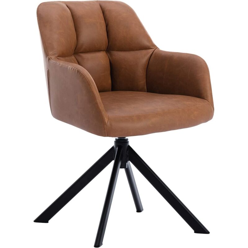 Wahson Office Chairs - Sedia Da Scrivania Poltrona Salotto Girevole Poltroncina Imbottita Moderna,sedia Ufficio In Pu Per Ufficio, Wahson, Marrone