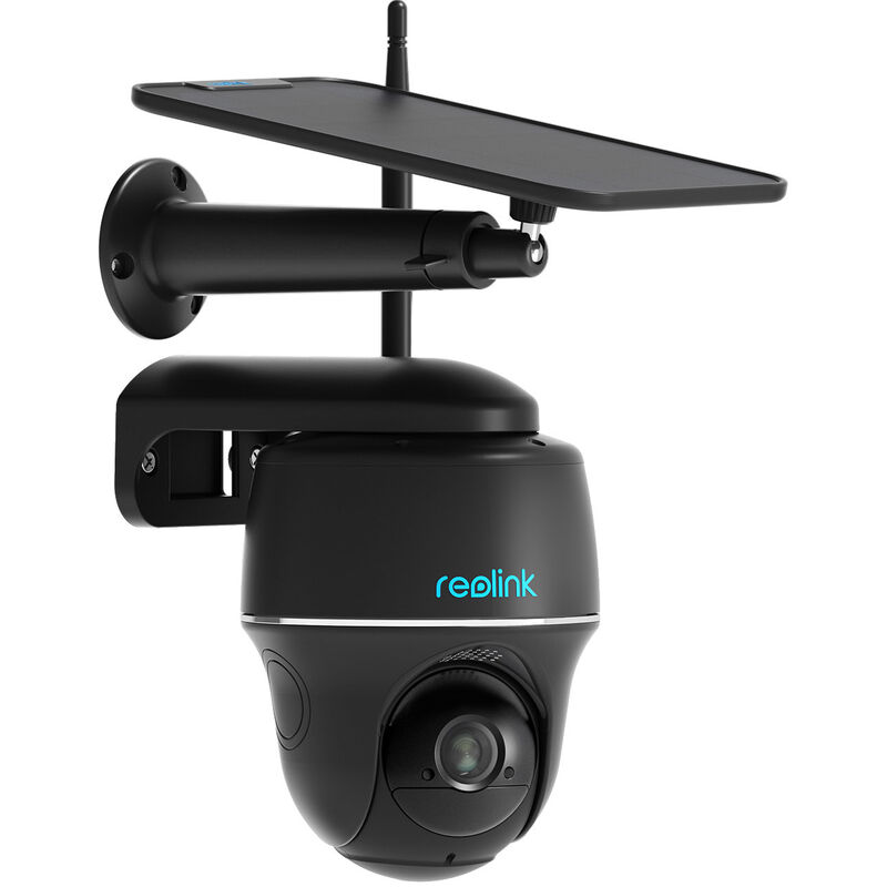 360° Ptz 4mp Telecamera Wi-fi Da Esterno A Batteria, Argus Pt (nera) Videosorveglianza Wifi 2,4/5 Ghz Senza Fili Con Pannello Solare, Rilevazione Di Persone/veicoli, Cloud, Audio Bidirezionale - Reolink