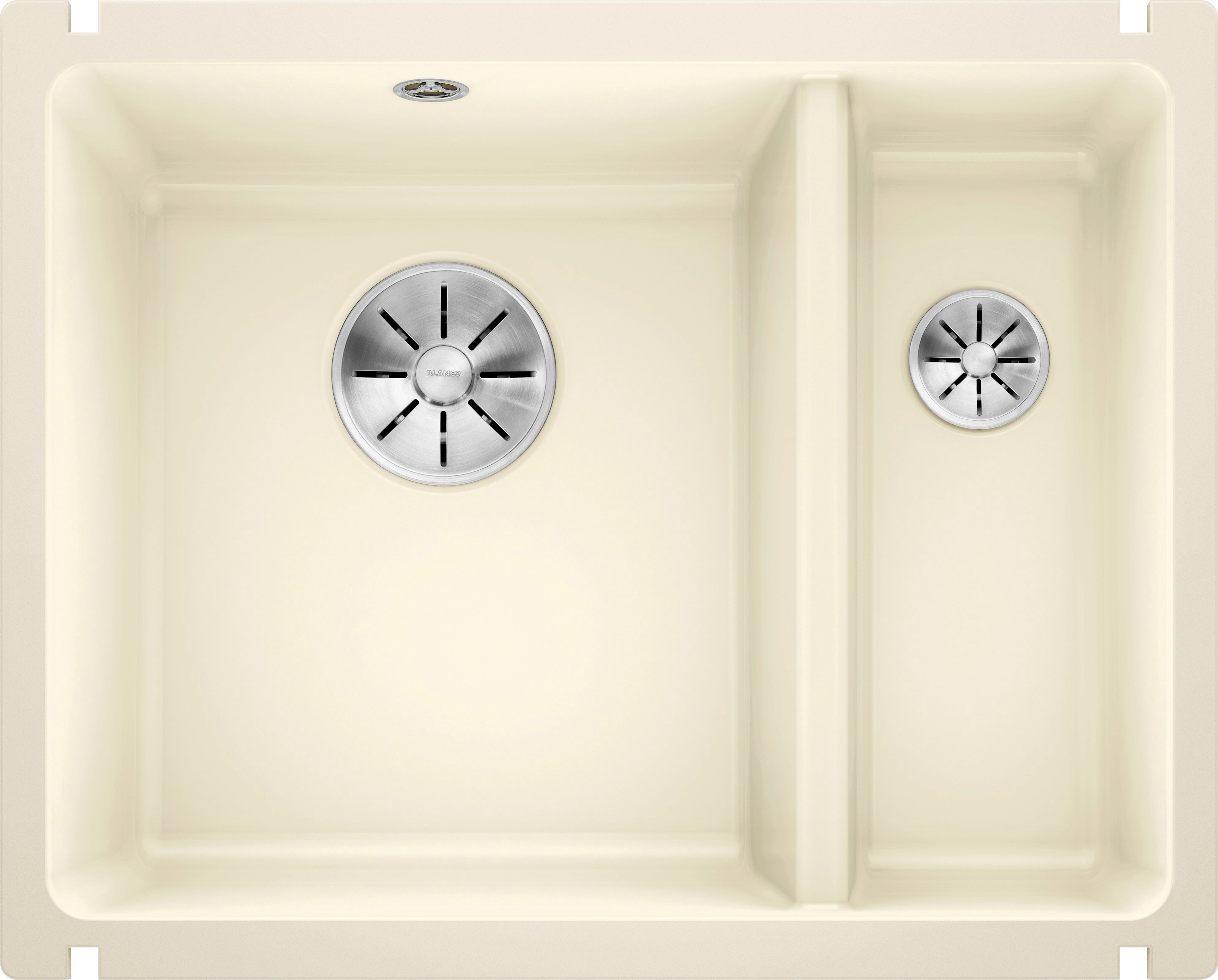 Küchenspüle BLANCO "SUBLINE 350/150-U", magnolia glänzend, B:46cm H:19cm T:57cm, Keramik, Küchenspülen, erhältlich in mehreren Farben