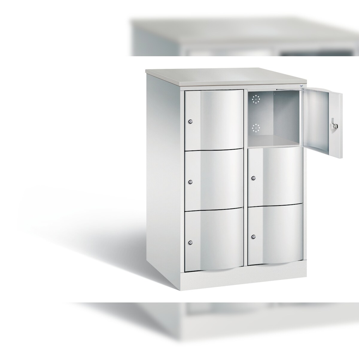 C+P XL-Schließfachschrank Resisto, H1255xB772xT640mm Image