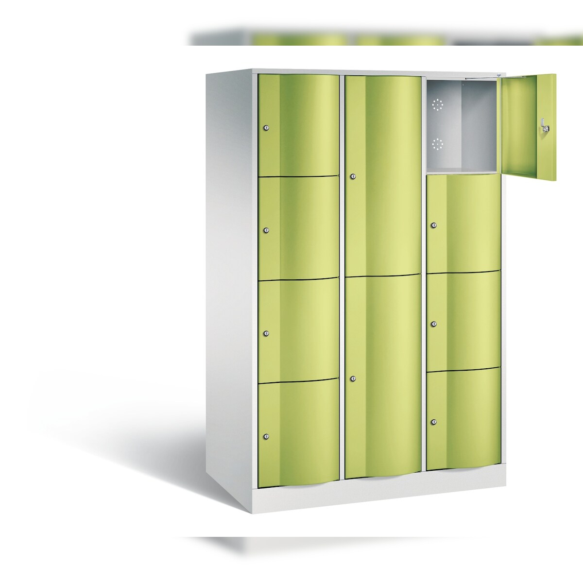 C+P XL-Kombi-Schließfachschrank Resisto, H1950xB1148xT640mm Image