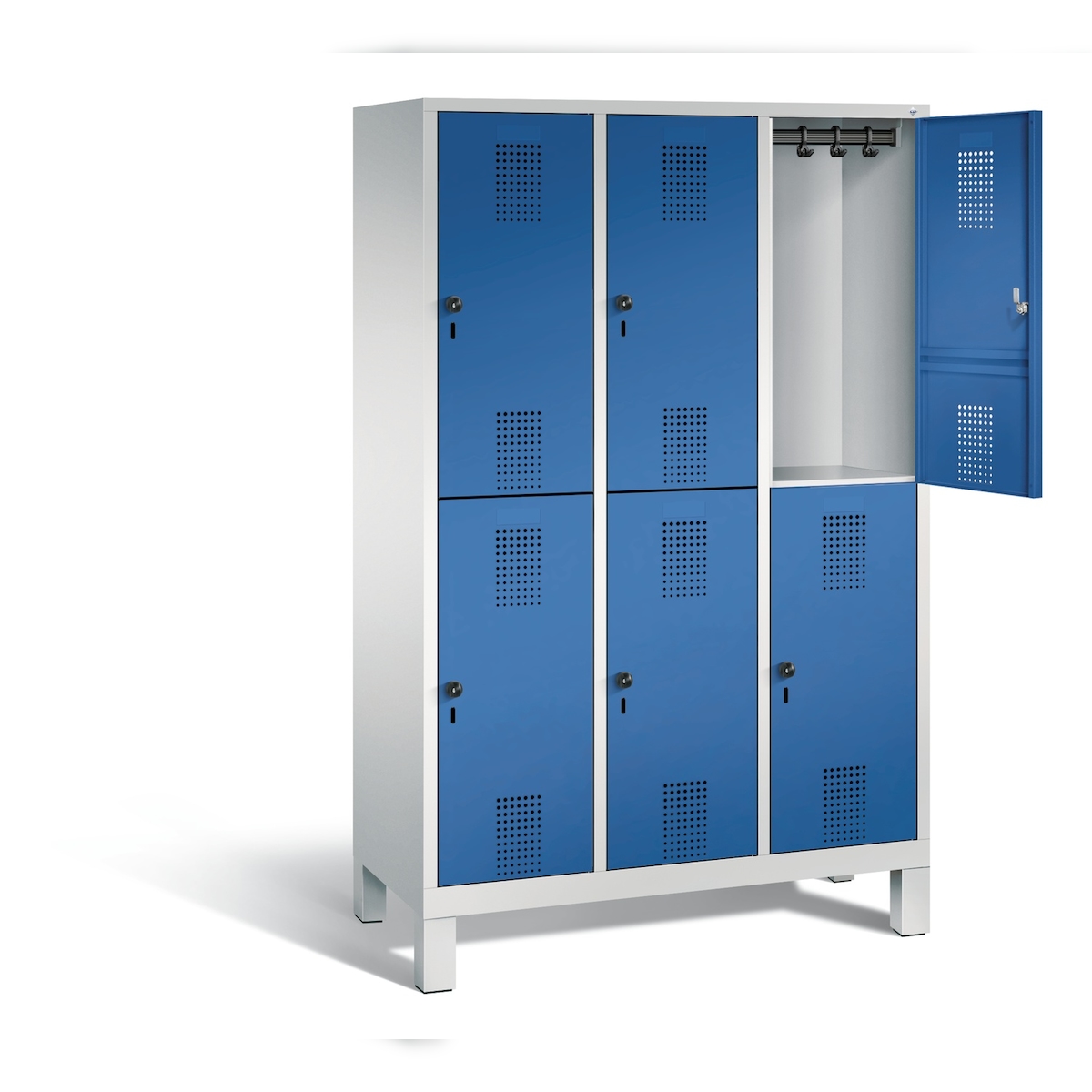 C+P Spind doppelstöckig Evolo, H1850xB1200xT500mm Image