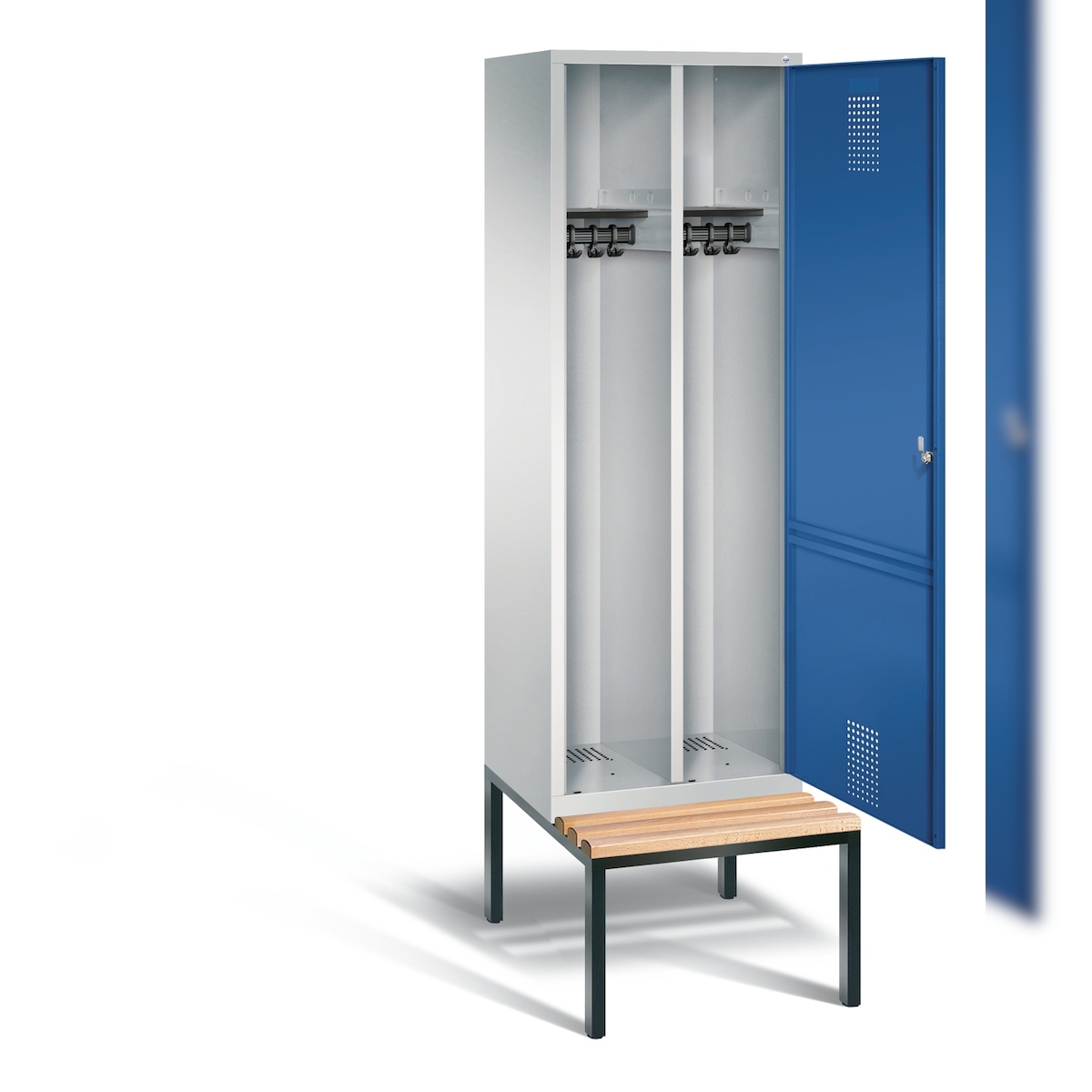 C+P Schwarz-Weiss-Spind Evolo, H2090xB610xT500mm Image