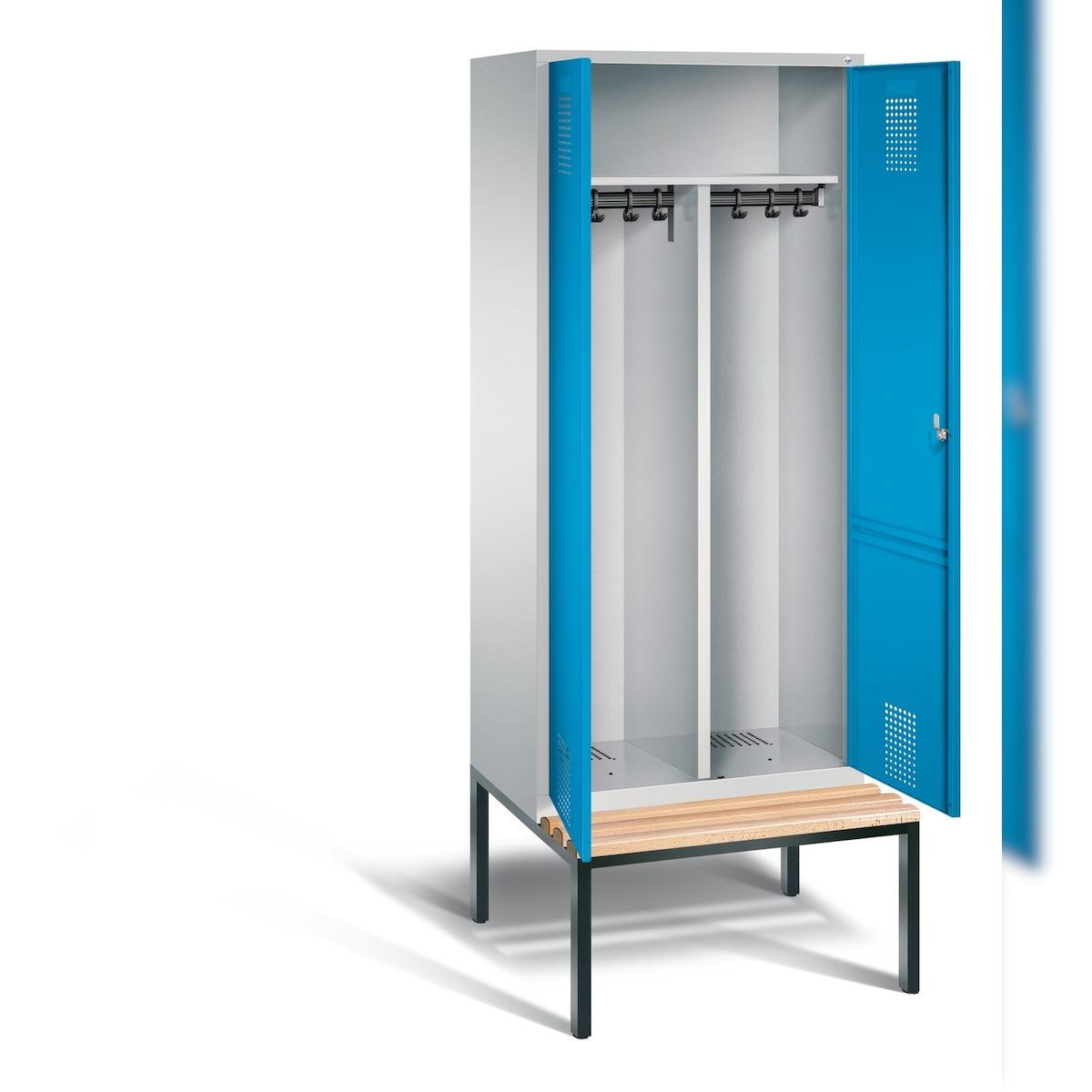 C+P Schwarz-Weiss-Spind Evolo, H2090xB810xT815mm Image