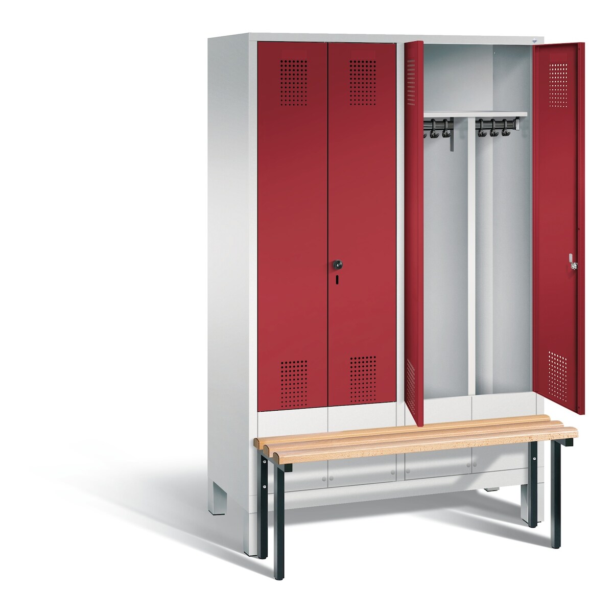 C+P Schwarz-Weiss-Spind Evolo, H1850xB1190xT815mm Image