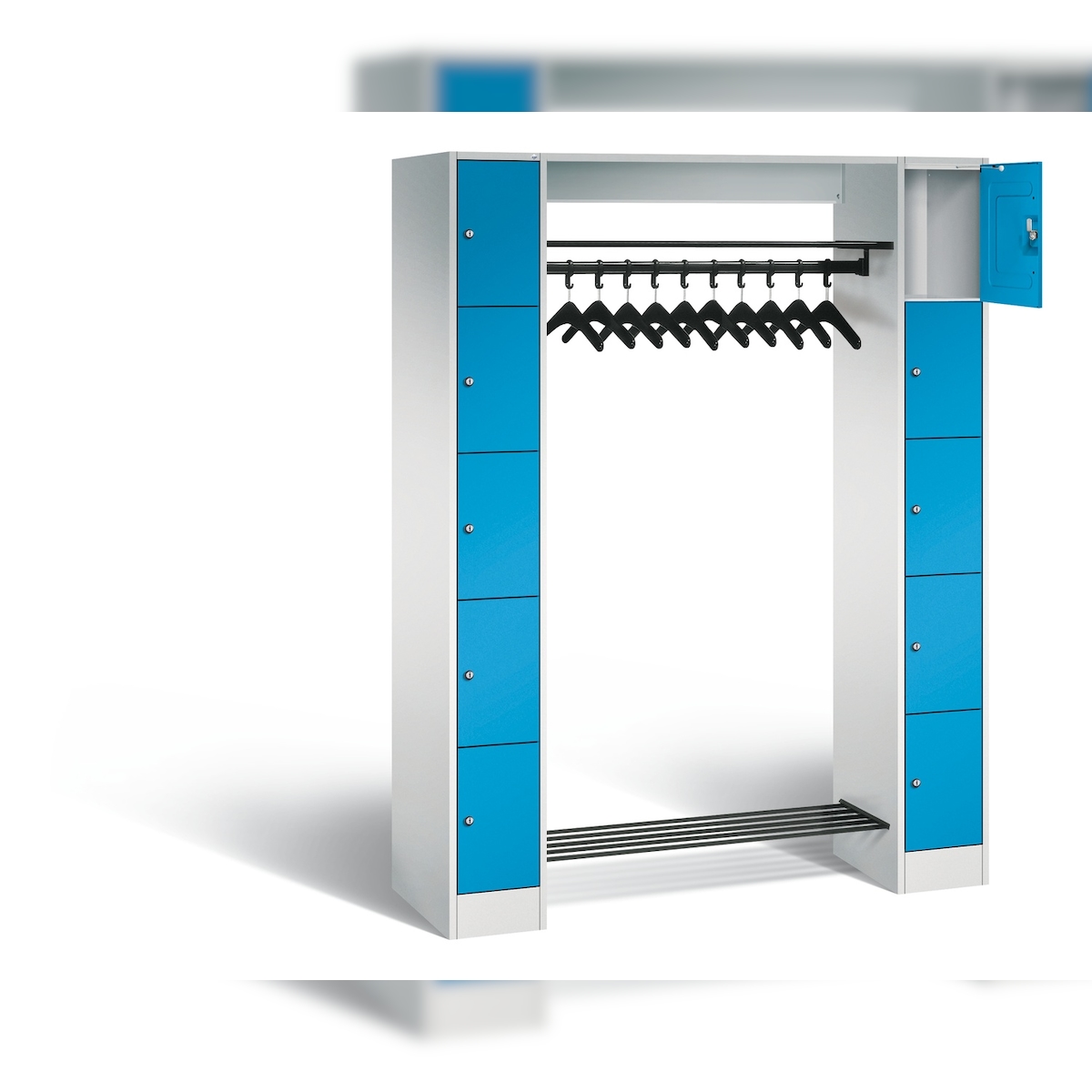 C+P Offene Garderobe Serie 8070, H1950xB1430xT480mm Image