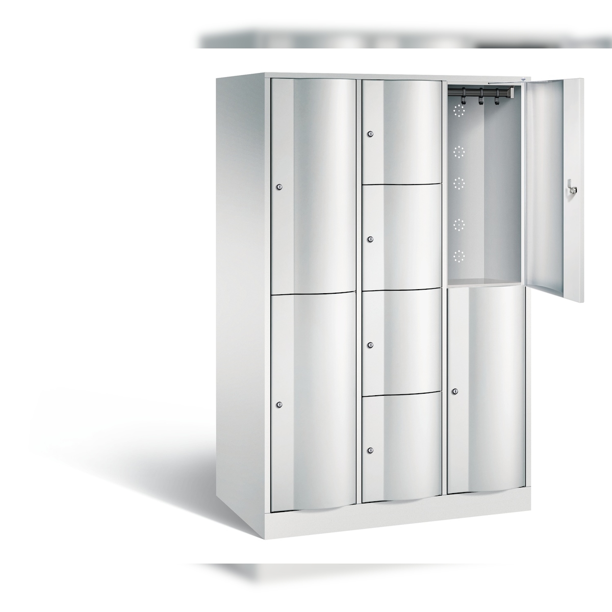 C+P XL-Kombi-Schließfachschrank Resisto, H1950xB1148xT640mm Image