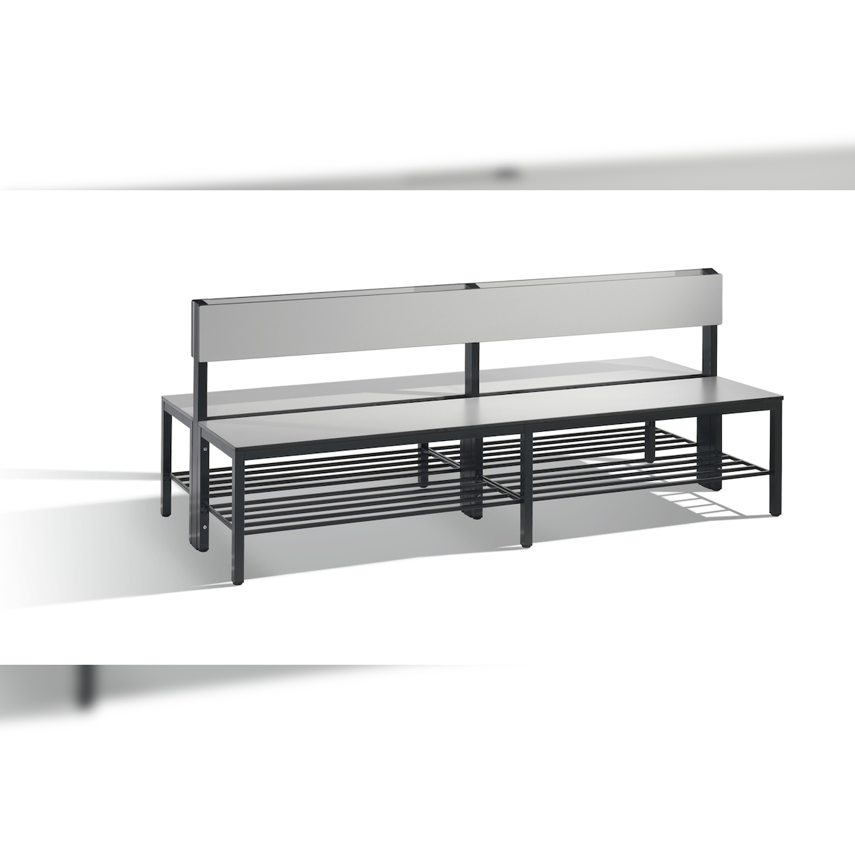 C+P Doppelseitige Sitzbank mit Rückenlehne, Basic Plus, H796xB1960xT760mm Image