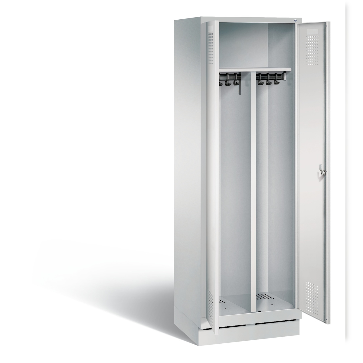 C+P Schwarz-Weiss-Spind Evolo, H1800xB610xT500mm Image