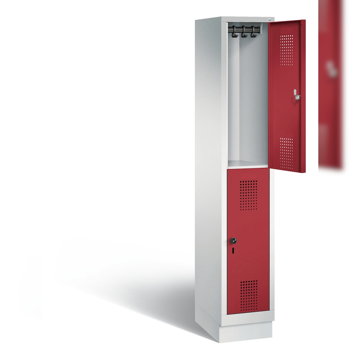 C+P Spind doppelstöckig Evolo, H1800xB320xT500mm Image