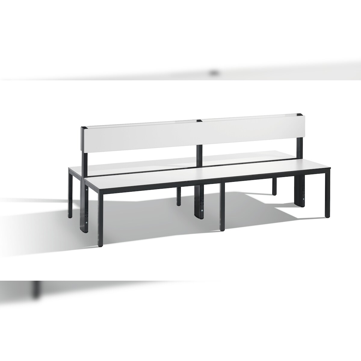 C+P Doppelseitige Sitzbank mit Rückenlehne, Basic Plus, H796xB1960xT760mm Image