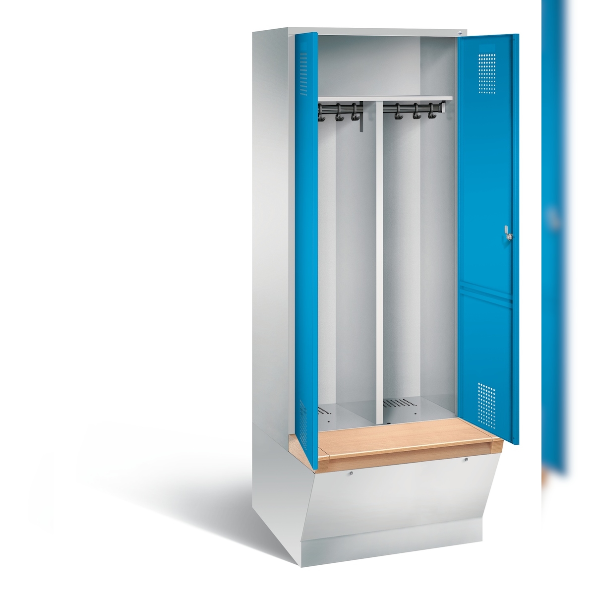 C+P Schwarz-Weiss-Spind Evolo, H2090xB810xT815mm Image