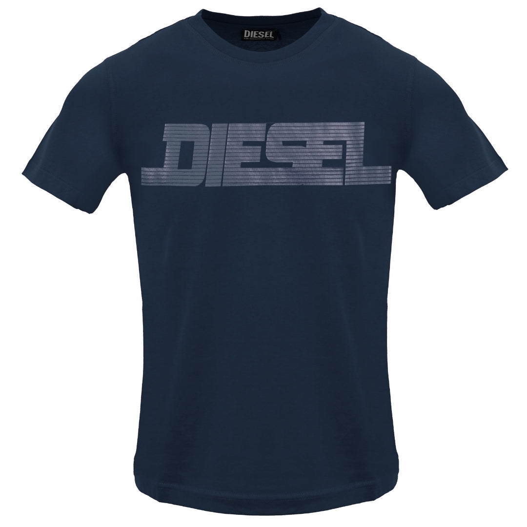 Diesel - T-shirt „total Eclipse" Mit Einfarbigem Logo Image