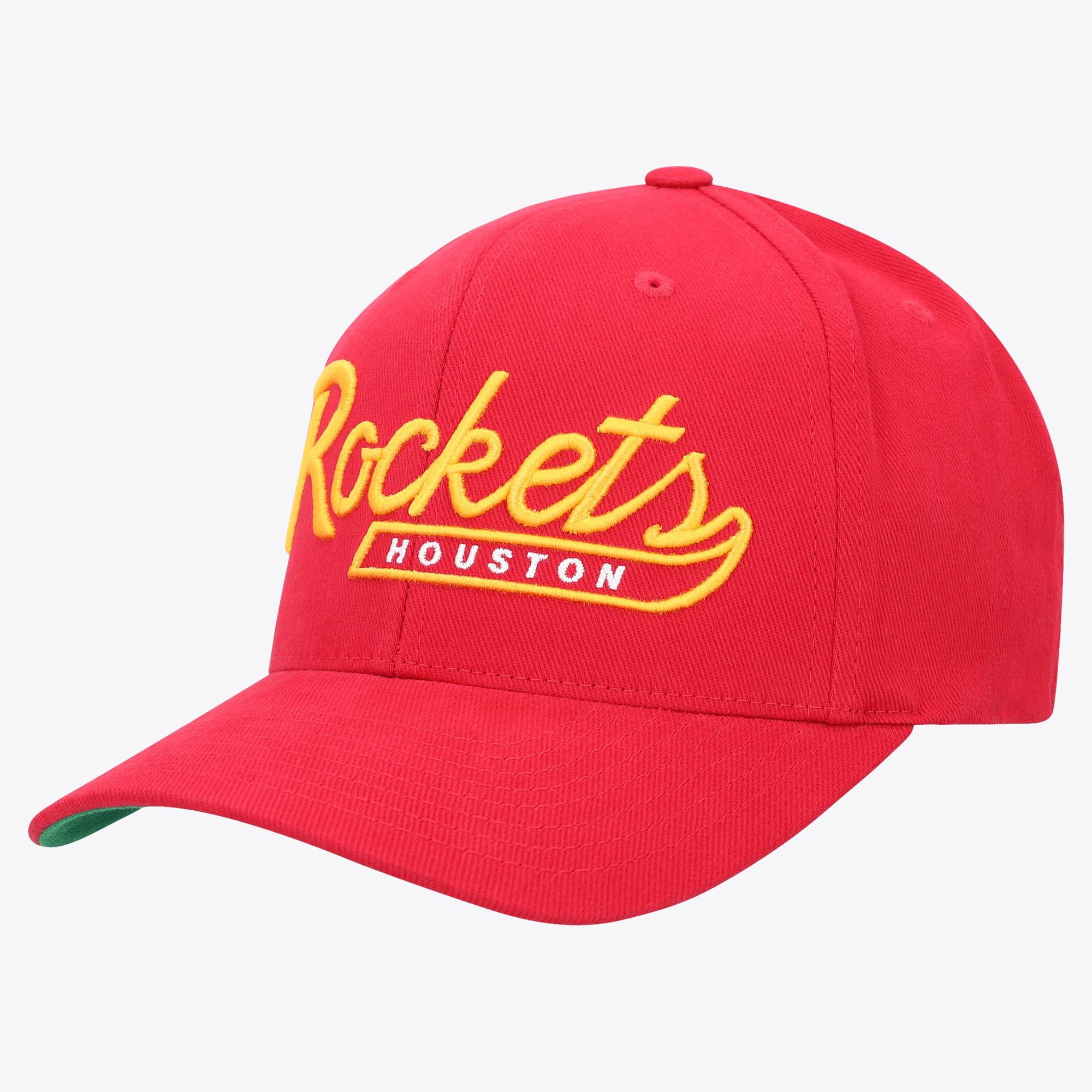 Houston Rockets Mitchell & Ness Vintage Tail Script 110 Snapback-Cap