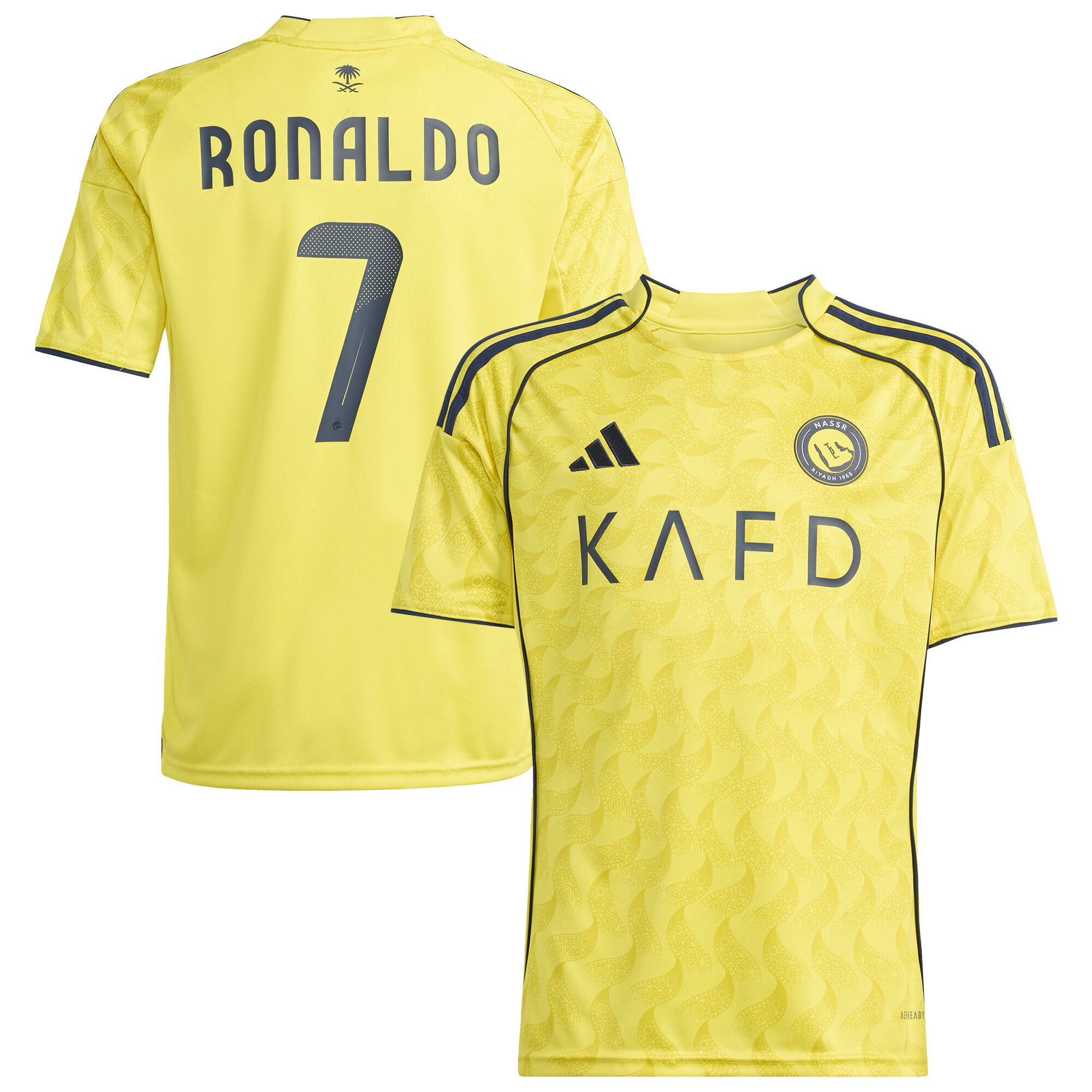 Al-Nassr FC adidas Heimtrikot 25-26 - Kinder mit aufdruck Ronaldo #7 Image
