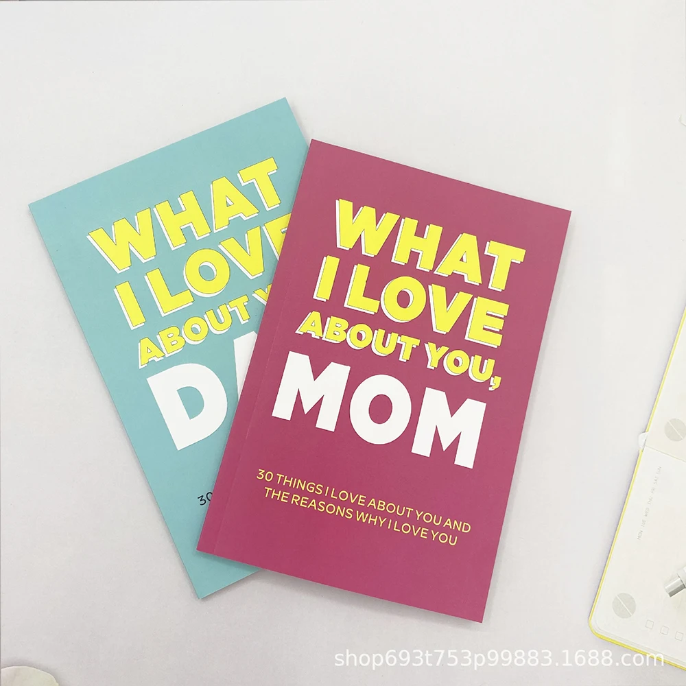 Der Grund, warum ich dich liebe, Mama/Papa, 30 Dinge, Notizblock im A5-Format zum Beschriften, Familienmitglieder können alles mit einander teilen Image