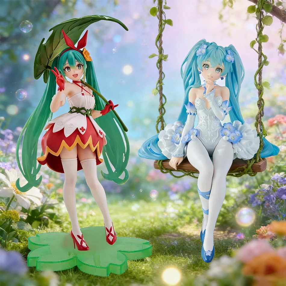 HOT Hatsune Miku Anime-Figur Wunderland PVC-Modell Actionfigur Thumbelina-Version Desktop-Dekoration, Puppen, Ornamente, Sammlung, Geschenk Image