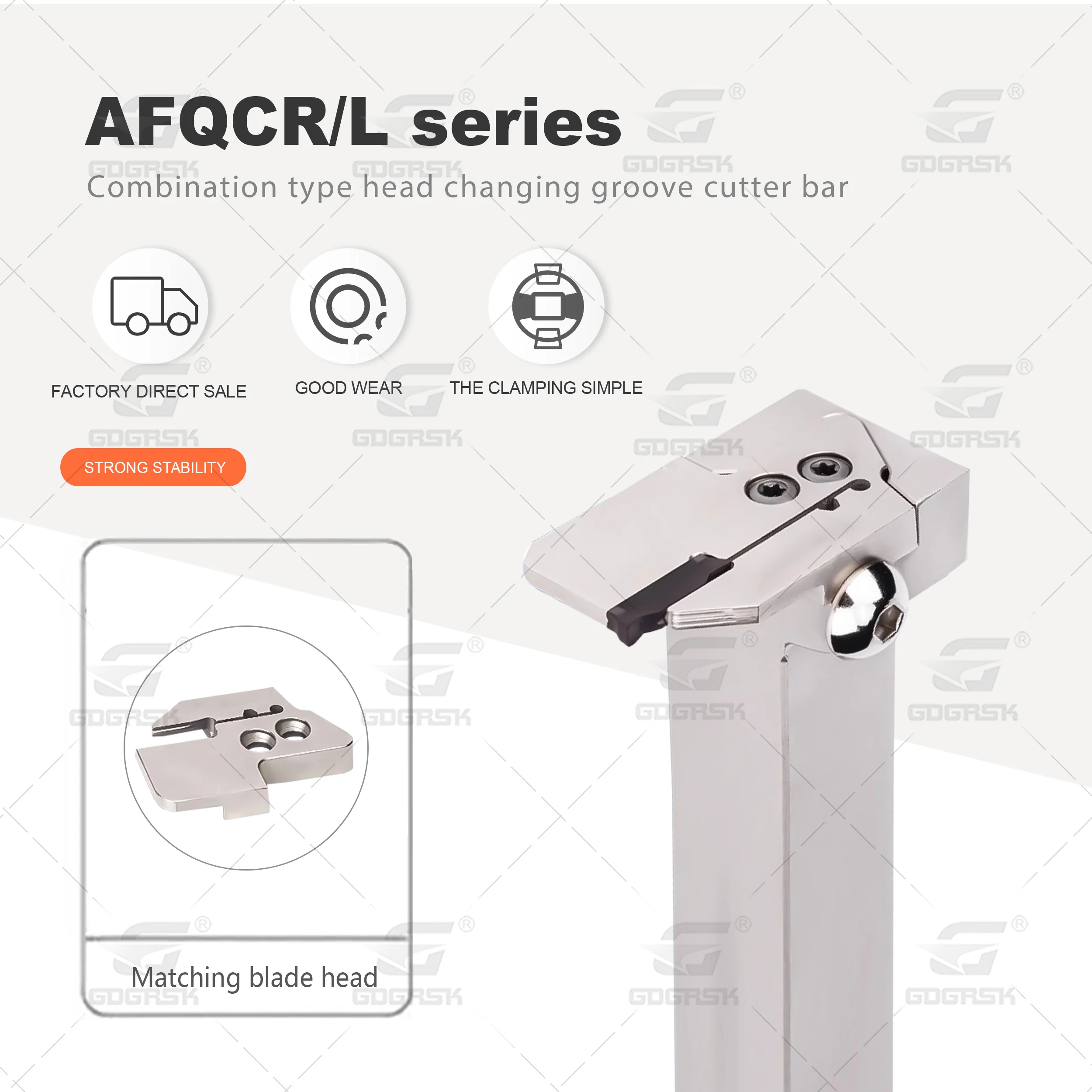 MGMN-1.5T5R MGMN-6T45L CNC Drehmaschine Kombination Typ Nut Cutter Kopf AFQCR1616 AFQCL3232B Austauschbare Kopf Nut Cutter Bar Image