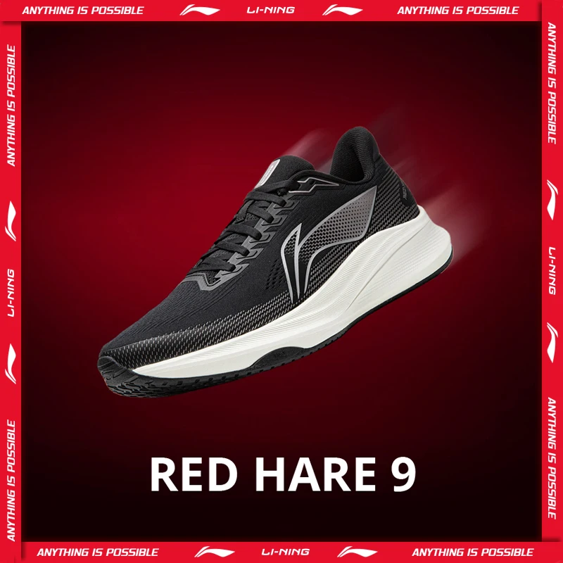 Li-Ning RED HARE 9 Racing-Laufschuhe für Herren, LIGHT FOAM ULTRA, atmungsaktiv, langlebig, rutschfest, LiNing-Trainingssneaker ARPW003 Image