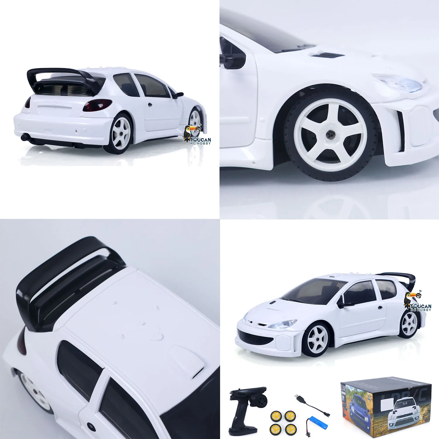 1/28 LDRC LD2802 RC Drift Auto 4WD 2,4G RC Auto ESC Servo RC Racing Fahrzeug Motor Schutz Nylon Rahmen RTR Modell RC Spielzeug für Jungen