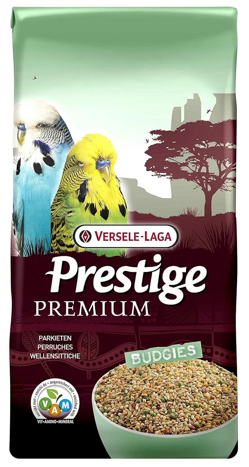 VERSELE-LAGA – Prestige Premium Wellensittiche – Angereicherte, vollständige und vielfältige Samenmischung – 20 kg Image