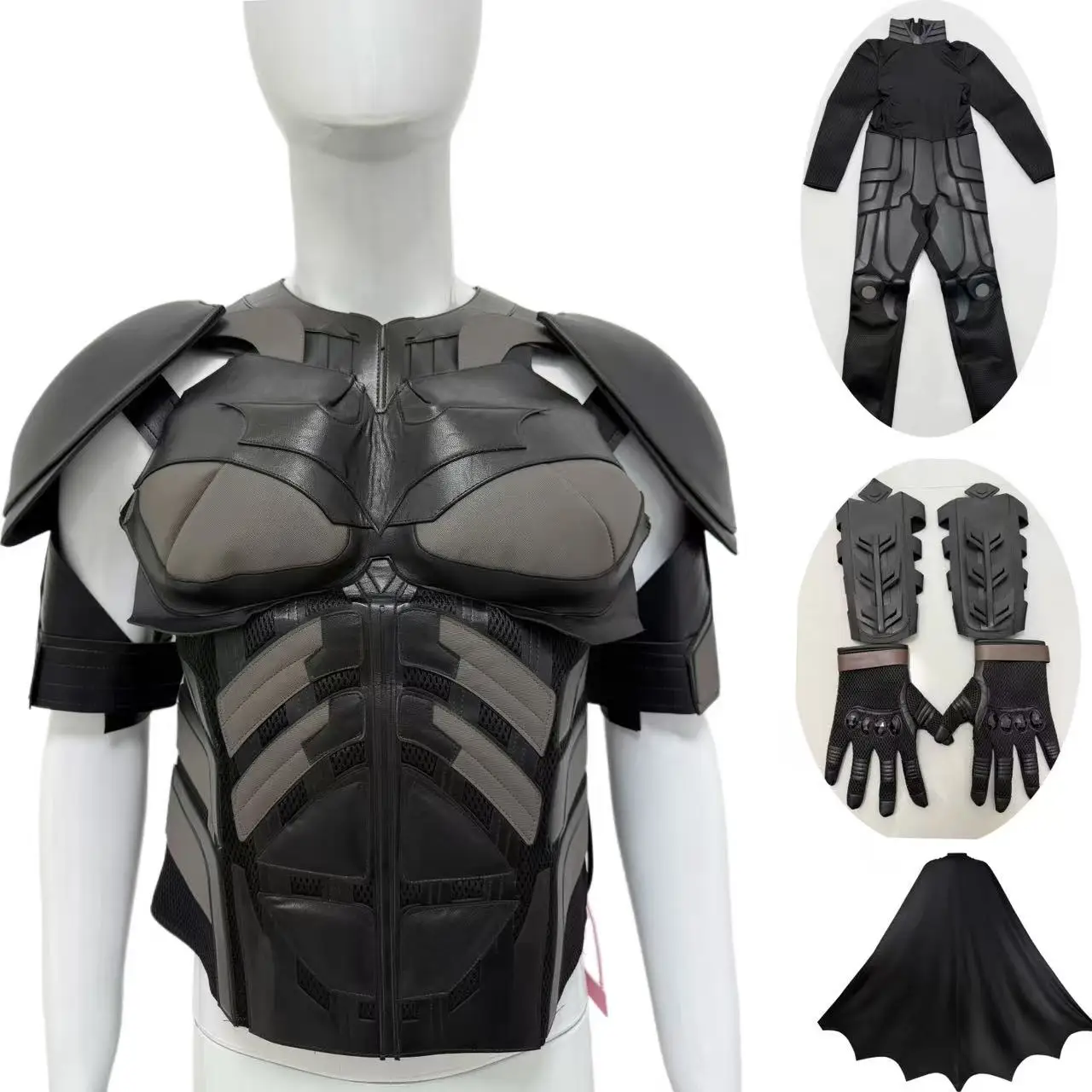Bruce Cosplay Kostüm Erwachsene Mann Verkleidung Weste Aromr B Leder Brust Rüstung Halloween Kleidung Image