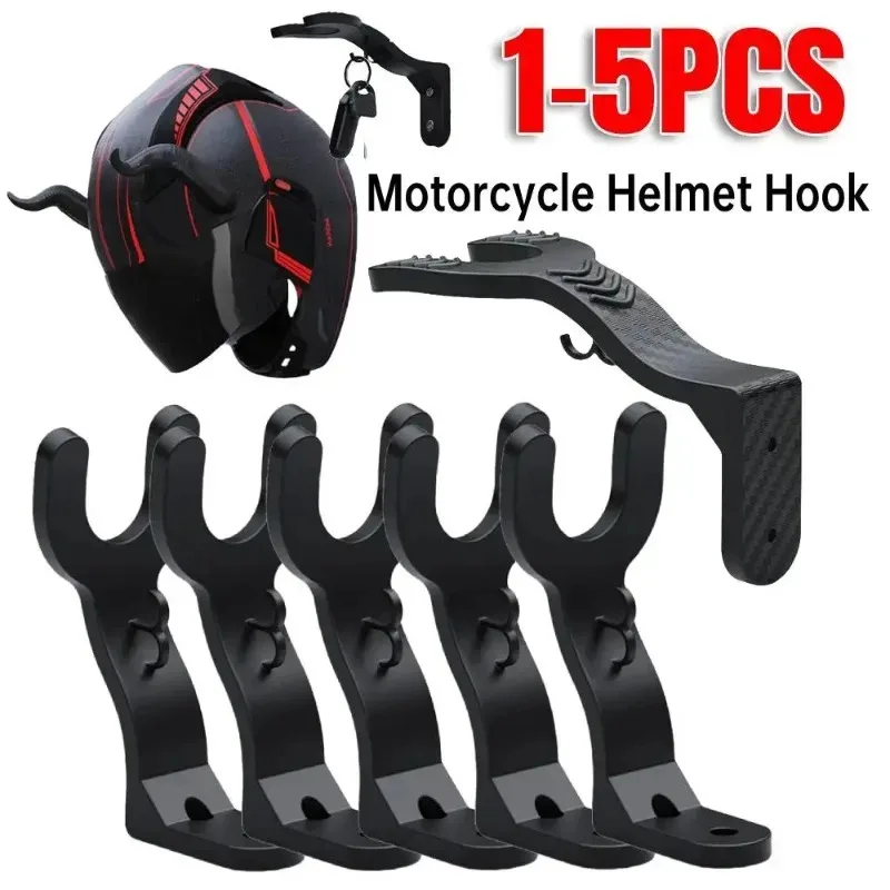 1-5 Stück Motorradhelm-Haken Mehrzweck-Aufhänger für Zuhause, Gepäck, Jacken, Küchenschrank, Regal, Wandmontage-Haken