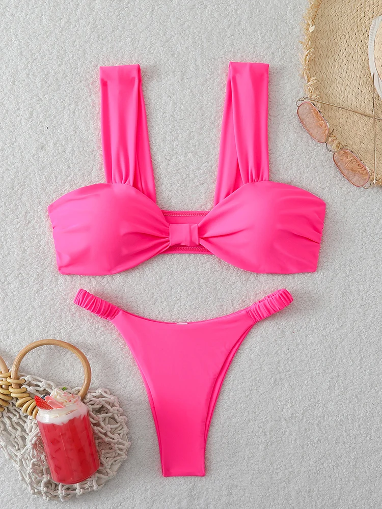 Micro-Bikini für Damen Bademode Bandeau-Badeanzug 2026 Strandkleidung Sexy Badeanzug Damen Trend Bikini-Sets Brasilianischer Biquini Image