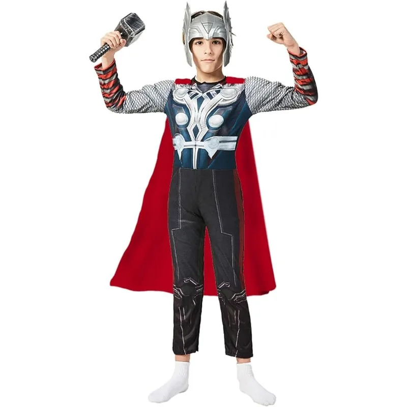 Thor Muskelanzug Thor Einteiliges Muskelkostüm Weihnachten Halloween Karneval Thema Party Cosplay Thor Muskelkostüm Image
