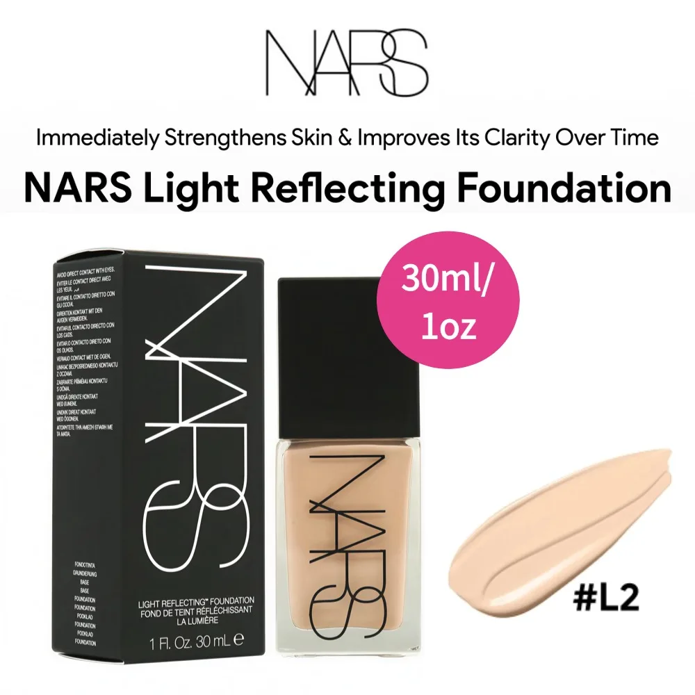 NARS Light Reflecting Foundation 30ml/1.0oz - # L2 Mont Blanc - Original Make-up für Frauen/Männer, Sephora Stuff Beauty Cosmetic