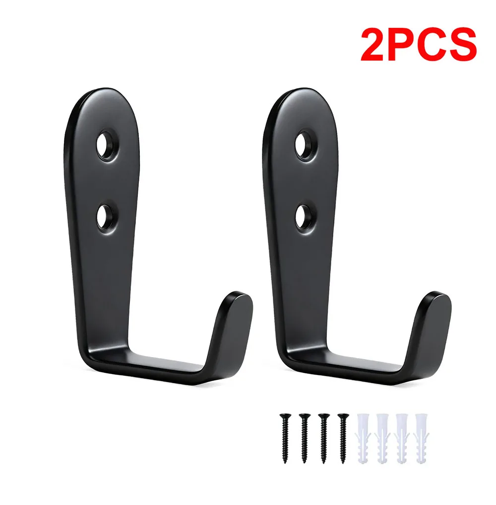 2 Stück Edelstahl-Haken zum Aufhängen, Robuste Wandhaken Schlüsselhalter Wandmontage Kleiderhaken Garagen-Aufbewahrung Mehrzweckhaken