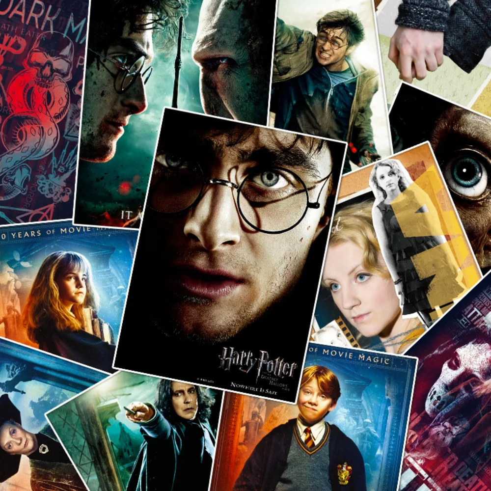 Echtes Harry Potter-Papierposter, Wandkunst für Arbeitszimmer, Wohnzimmer, Dekor, Hermine Ron, Filmfiguren, Heimdekoration Image
