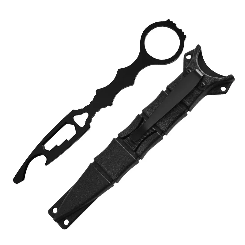 Outdoor Tragbare EDC Multifunktionale Überleben Werkzeug Schlüsselbund Camping Auto Notfall Fenster Brechen Werkzeug Image