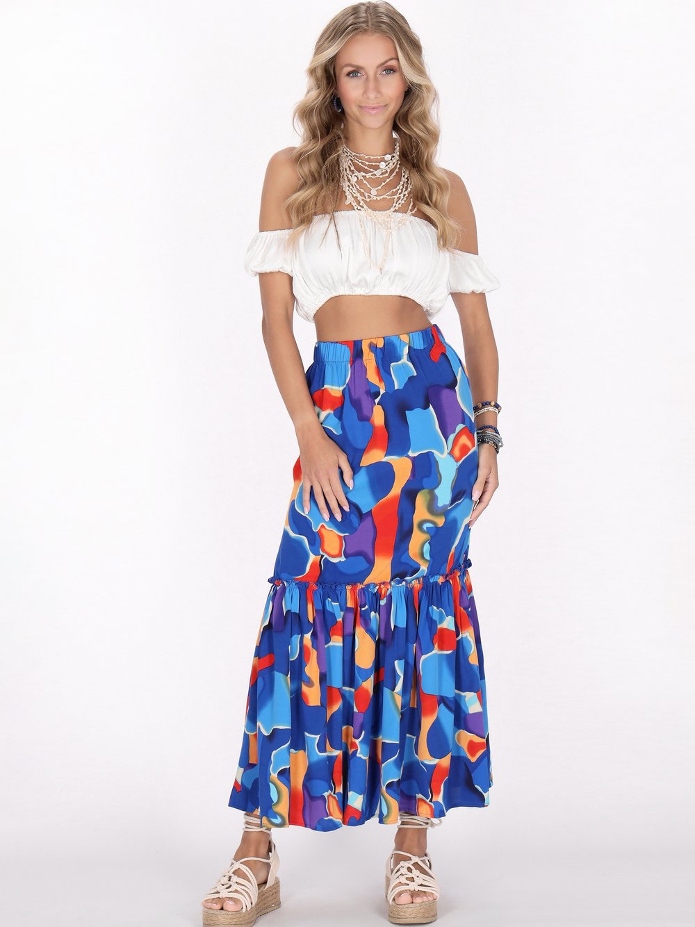 IZIA Rock Damen blau, S