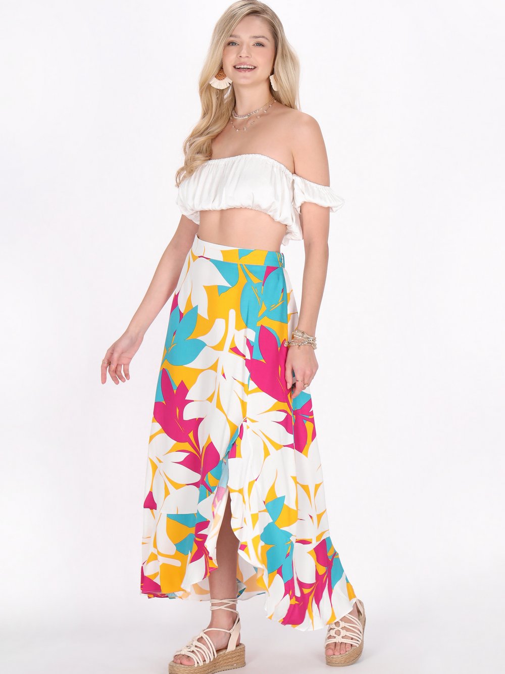 IZIA Rock Damen mehrfarbig, L