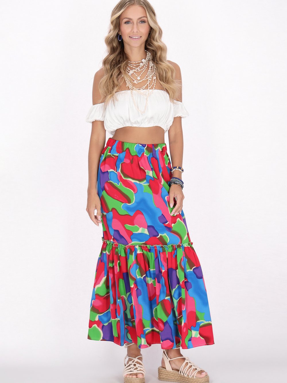 IZIA Rock Damen mehrfarbig, S