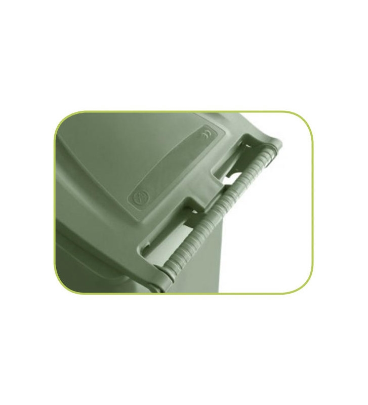 Stefanplast 120-Liter-Mülltonne mit blauem Pedal für den Verkehr Image