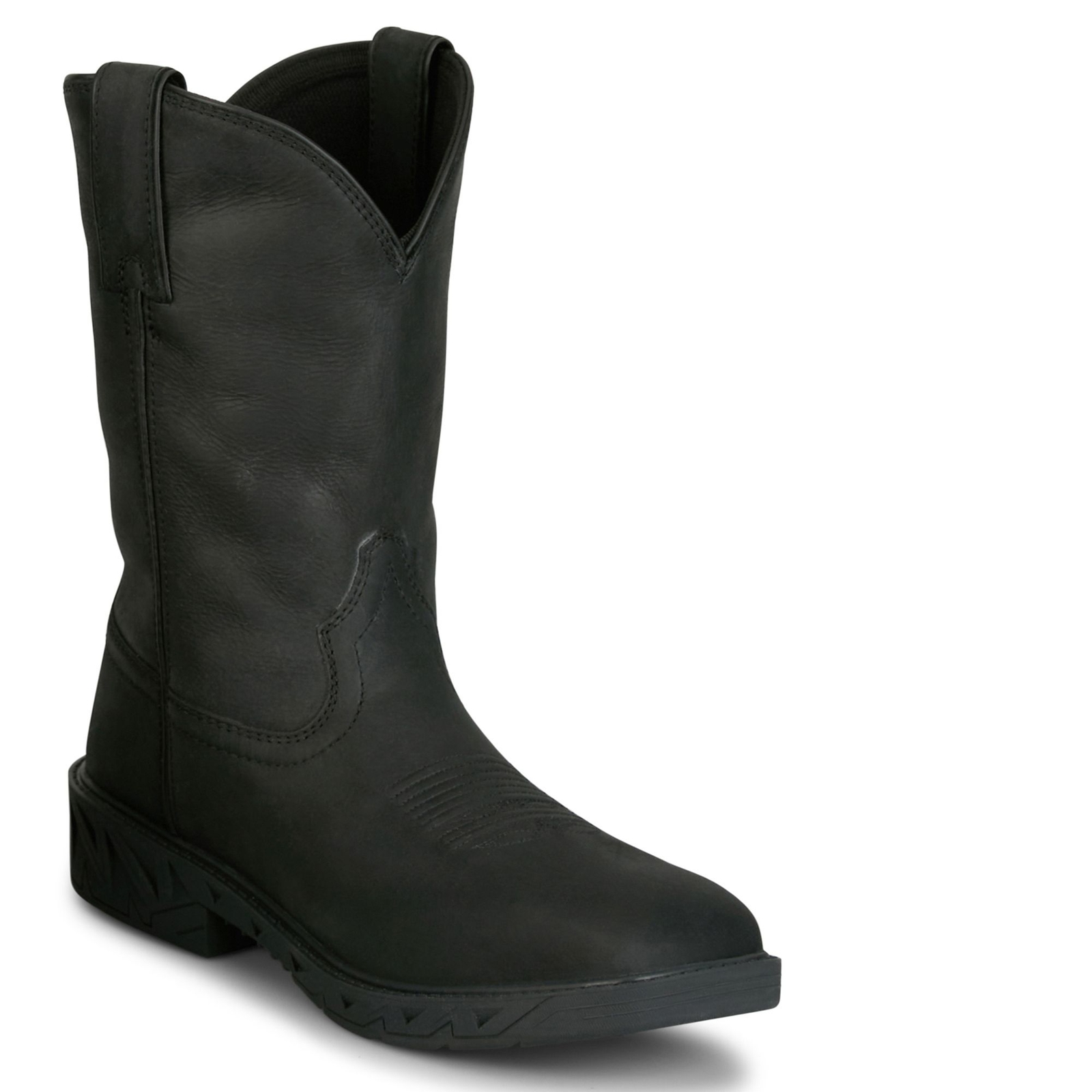 Justin Boots Prodigy 11" Square Steel Toe - Mens 7 Black Boot E2