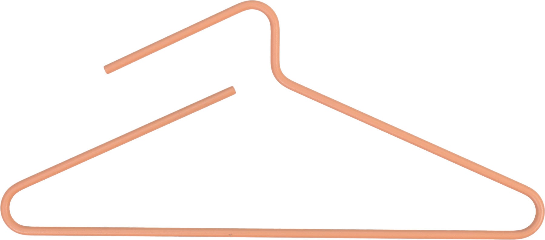 Garderobenhaken SPINDER DESIGN "HANG-ON Kleiderbügel", orange (clay terra), B:46cm H:20,5cm T:0,8cm, Kunststoff, Garderobenhalter, Garderobenhaken