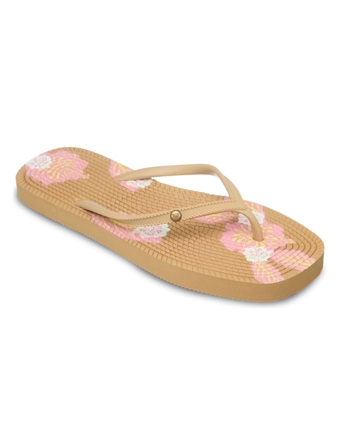 Sandale ROXY "Arizona Dreams", Damen, Gr. 9(40), weiß, soft lime, pink, Obermaterial:Obermaterial: 98% Tr/ 2% Metallnieten, Futter: 100% Synthetik, Laufsohle: 100% Eva;, Schuhe Sandale