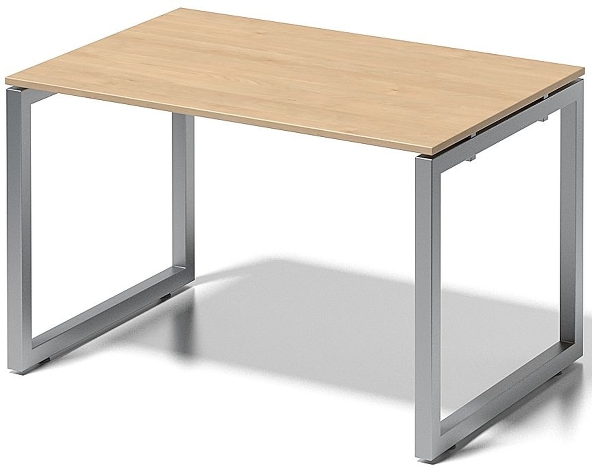 Bisley Schreibtisch Cito BxTxH 120x80x74cm ahorn Gestell silber Image