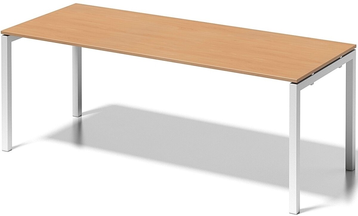 Bisley Schreibtisch Cito BxTxH 200x80x74cm buche Gestell verkehrsweiß Image