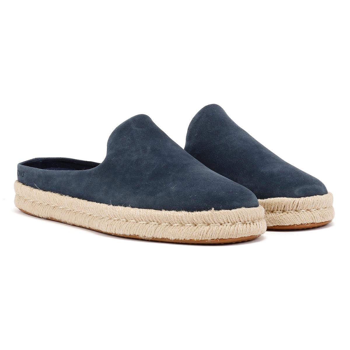 TOMS Santiago Herren Clogs Aus Veloursleder In Blau
