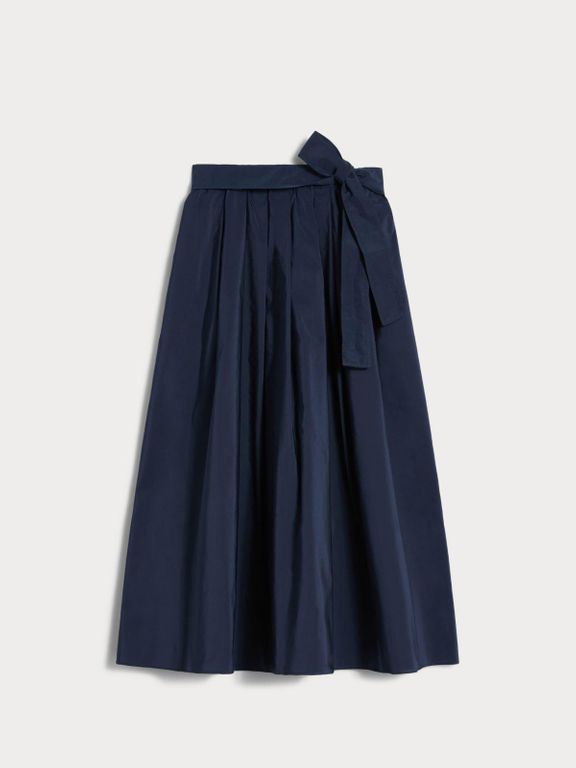 Midi Taffeta Skirt - Blue - Max Mara Skirts