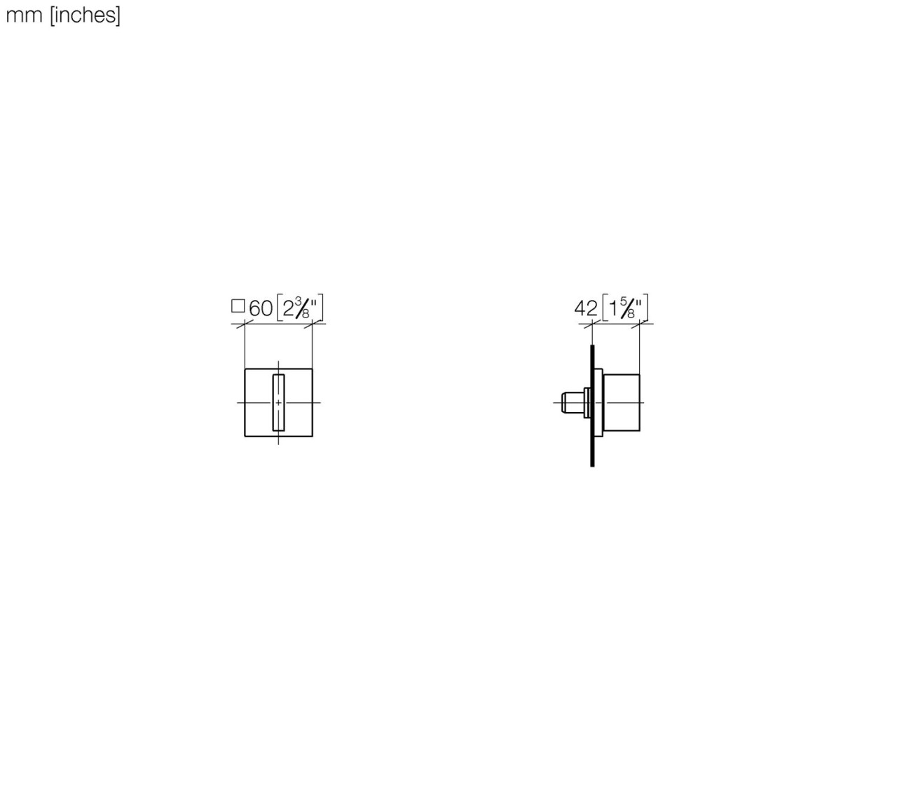 Dornbracht Unterputzventil, rechtsschließend MEM 36607782-42 Image