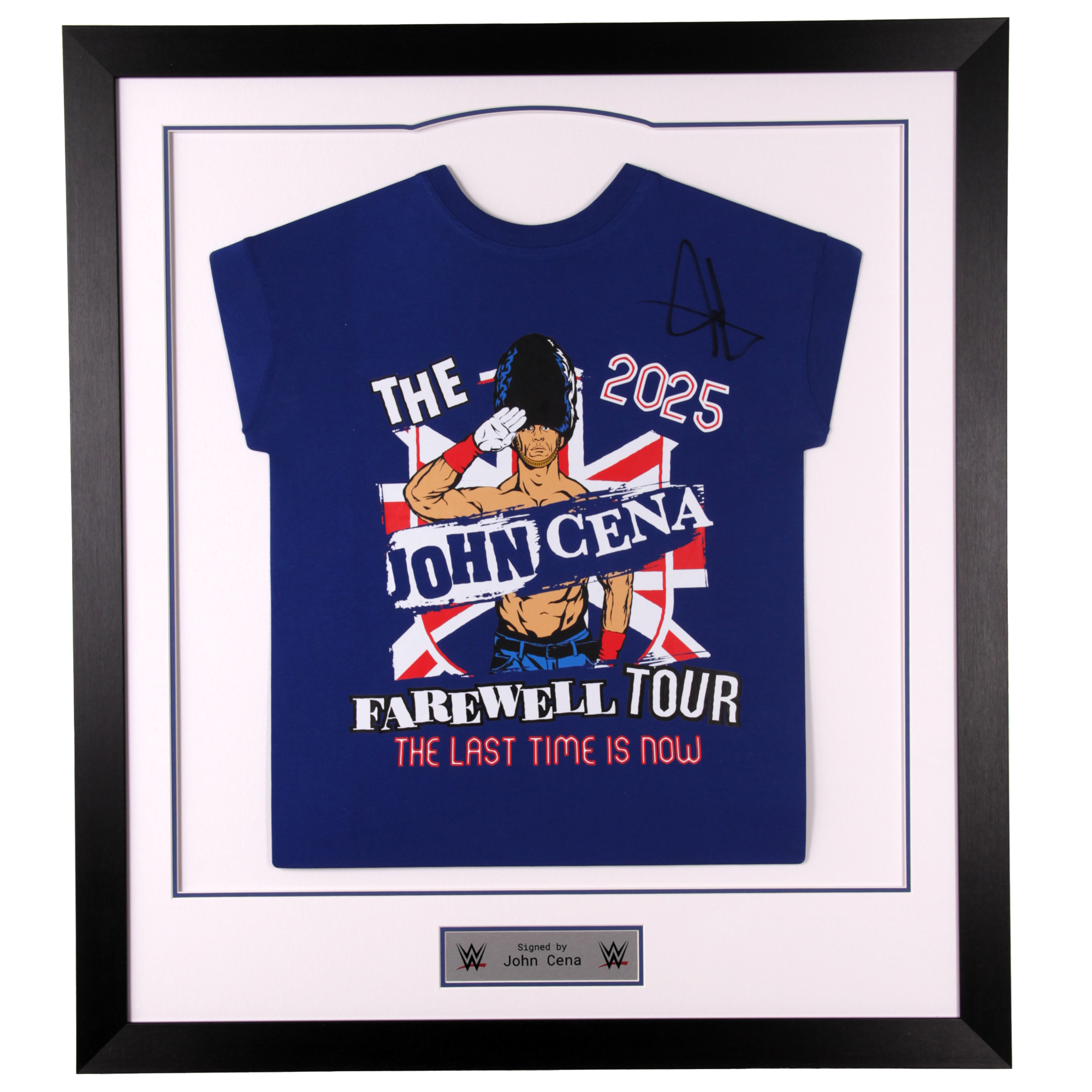 John Cena WWE Signiertes gerahmtes T-Shirt Image