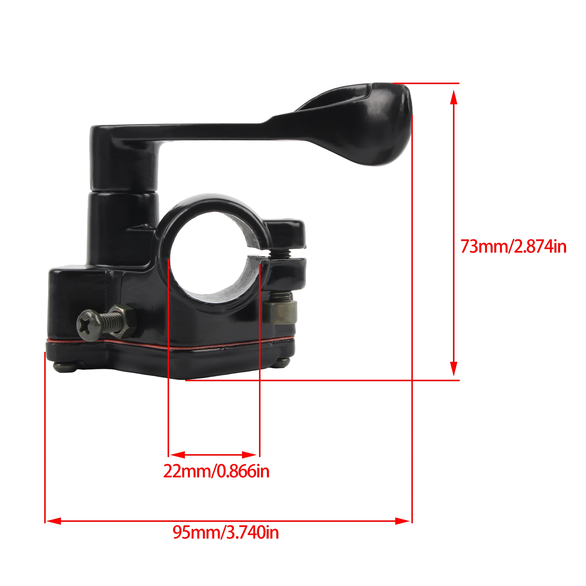 Für ATV Quad 50cc 110cc Universal Motorrad Daumen-drossel-steuerhebel Gaszug Montage Kit Motocross Zubehör Image