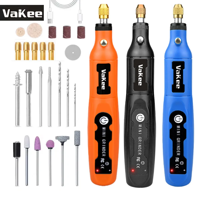 Mini perceuse électrique sans fil USB, outil rotatif portatif pour la sculpture sur bois, bijoux, travail du métal, outil Dremel alternatif