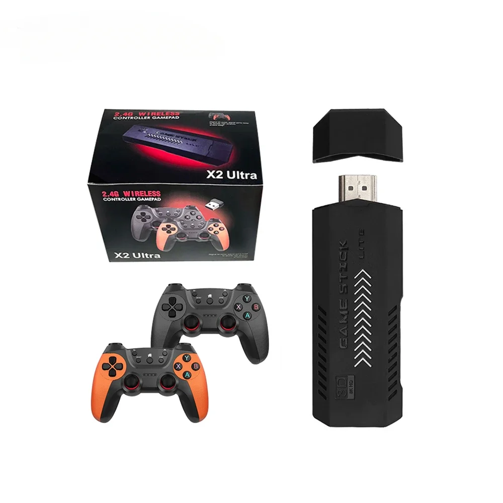 L X2 Ultra Gaming Stick 4k Retro Spielkonsole Home TV Videospielkonsole Classic 64 GB 30000 Gaming Psp/Ps1 Image