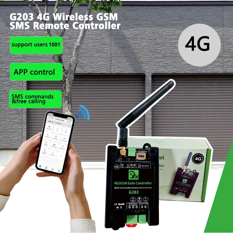 Bestpreis G203 4G Wireless GSM SMS Fernbedienung GSM Tor Öffner GSM Relais Schalter mit App Image